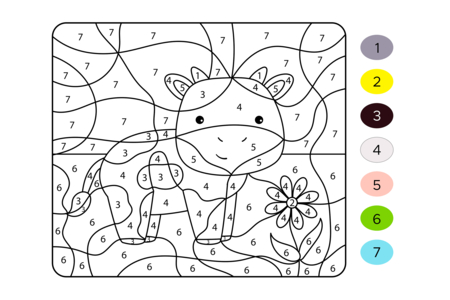 Printable coloring pages: Magic Coloring 8 – 10doigts