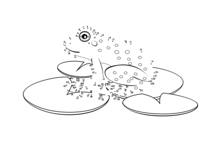 Printable coloring pages: Connect-the-dots2 – 10 Doigts