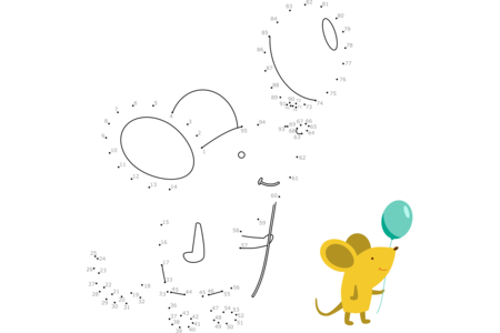 Printable coloring pages: Connect-the-dots5 – 10 Doigts