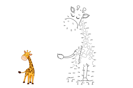 Printable coloring pages: Connect the Dots 7 – 10 Doigts