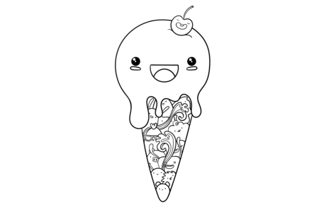 Dibujos para imprimir : Kawaii5 – 10 Doigts
