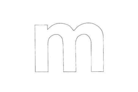 Printable coloring pages: lowercase m – 10 Doigts
