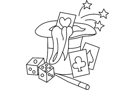 Dibujos para imprimir : Magia 01 – 10 Doigts