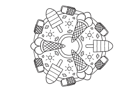 Dibujos para imprimir : Mandala5 – 10 Doigts