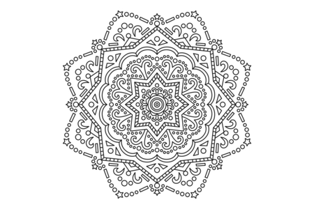 Dibujos para imprimir : Mandala7 – 10 Doigts