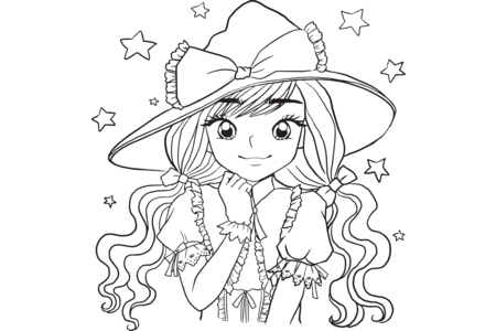Printable coloring pages: Manga 8 – 10 Doigts