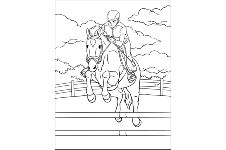 Printable coloring pages: JO-Sport-15 – 10 Doigts