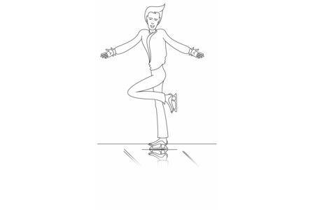 Printable coloring pages: Skater 02 – 10 Doigts