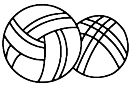 Printable coloring pages: Ball Sport 07 – 10 Doigts