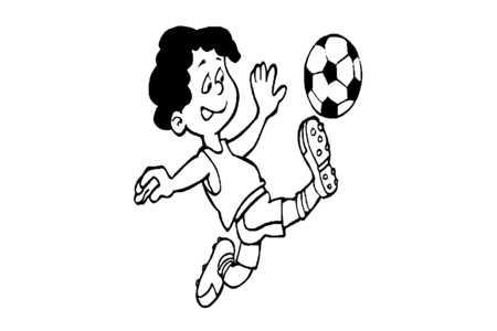 Dibujos para imprimir : Deporte fútbol 02 – 10 Doigts