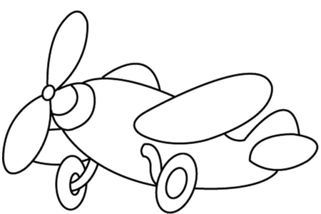 Dibujos para imprimir : Avión 02 – 10 Doigts