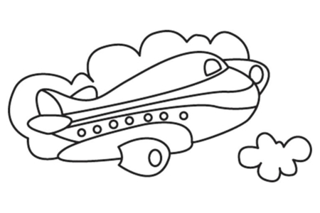 Dibujos para imprimir : Avión 12 – 10 Doigts