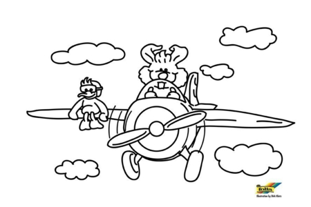 Dibujos para imprimir : Avión 17 – 10 Doigts