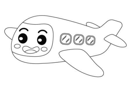 Dibujos para imprimir : Avión 18 – 10 Doigts