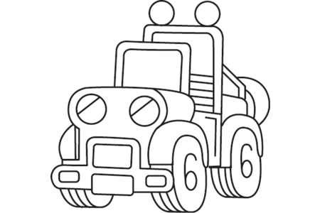 Dibujos para imprimir : Camión 03 – 10 Doigts