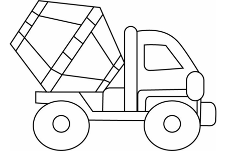 Dibujos para imprimir : Camión 07 – 10 Doigts