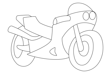 Dibujos para imprimir : Moto 03 – 10 Doigts