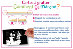 Scratch Cards with White Background - 5 Cards - 1 - Scratch and Punch Cards - 10doigts.com - Scratch and Punch Cards - 10doigts.fr
