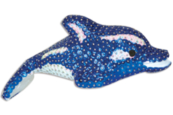 Dauphin en polystyrène 17 x 6 cm - Animaux en polystyrène - 10doigts.fr - 2