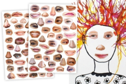 Gommettes visages réalistes et rigolos - Gommettes yeux, visages et smileys pour des créations pleines d’expression - 10doigts.fr - 2