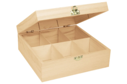 Boîte à thé en bois  - Boîtes en bois - 10doigts.fr