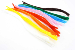24 chenilles colorées - Chenilles, cure-pipe - 10doigts.fr