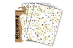 Papier Décopatch fleurs des champs - 3 feuilles  - Papel DECOPATCH – 10doigts.fr