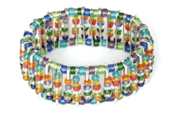 Bracelet avec épingles de sureté : Idée Créa - Broches - 10doigts.fr - 2