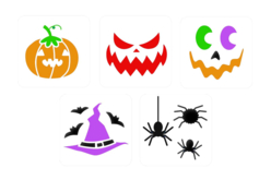5 pochoirs halloween - Pochoirs de fêtes : l’accessoire idéal pour célébrer chaque moment de l’année - 10doigts.fr - 2
