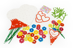 Flower Bouquet Card Kit - 6 Cards - 2 - Mother's Day Cards - 10doigts.com - Mother's Day Cards - 10doigts.fr