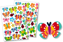 Gommettes papillons - Des gommettes animaux pour créer et apprendre dès la maternelle - 10doigts.fr - 2