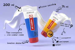 Talens Rotal Acrylic Paint - 75 ml - 2 - Satin Finish Acrylic Paint - 10doigts.com - Satin Finish Acrylic Paint - 10doigts.fr
