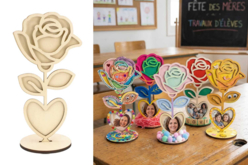 ambiance cadre fleurs en bois - Cadres et clips photos : des supports uniques pour afficher vos souvenirs - 10doigts.fr