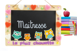 Ardoise Maitresse la plus chouette - Des gommettes animaux pour créer et apprendre dès la maternelle - 10doigts.fr - 2