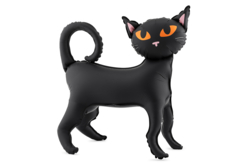 black cat balloon halloween - Ballons d'halloween - 10doigts.fr
