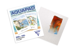 Aquapad Watercolor Block - 9 × 10.5 cm - Papiers aquarelle et gouache - 10doigts.fr