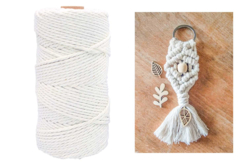 bobina de hilo de macramé Ø 3 mm - 100 m - Fils pour macramé - 10doigts.fr - 2