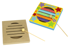 Boîte à rythme en bois + maillet - Instruments en bois - 10doigts.fr - 2