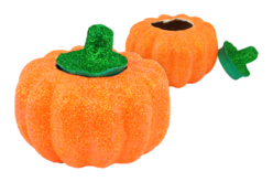 Paper Mache Pumpkin Box - 14 cm - 2 - Halloween Decoration Stands - 10doigts.com - Halloween Decoration Stands - 10doigts.fr