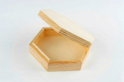 boite en bois hexagonale - Boîtes en bois - 10doigts.fr