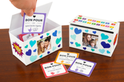 Boite surprise à bons pour la fête des parents - Boîtes et corbeilles en carton - 10doigts.fr - 2