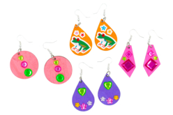 Wooden Jewelry and Keychain Pack - 30 Pieces - 3 - Keychains - 10doigts.com - Keychains - 10doigts.fr