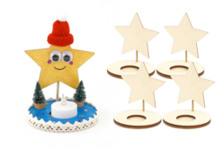 bougeoir etoile noel plat - Bougeoirs et photophores - 10doigts.fr