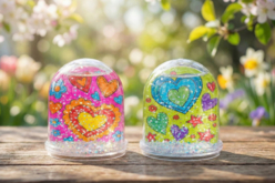 boule à neige cadeau fête des mères - Plastique Transparent - 10doigts.fr - 2