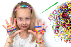 bracelet loom élastique enfants - Bracelets en élastiques - 10doigts.fr