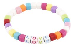 bracelet LOVE - Perles à gros trous : l’initiation facile à la création de bijoux - 10doigts.fr - 2
