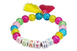 Multicolored Alphabet Cube Beads - 280 Beads - 7 - Message Jewelry - 10doigts.com - Message Jewelry - 10doigts.fr