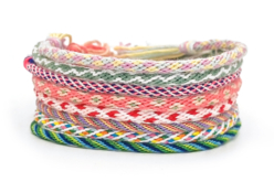 bracelets de l'amitié - Fil coton, échevette - 10doigts.fr - 2
