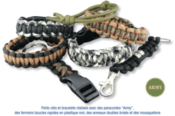 Bracelets en paracorde - Clips et mousquetons : les finitions pour vos accessoires DIY - 10doigts.fr - 2