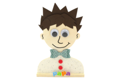 Wooden Busts with Base - 6 Pieces - 2 - Wooden Shapes - 10doigts.com - Wooden Shapes - 10doigts.fr